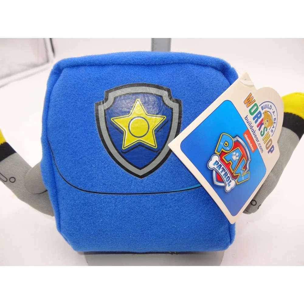 Build-A-Bear Paw Patrol Chase Pup Pack Plush Toy Accessory Blue New With Tags